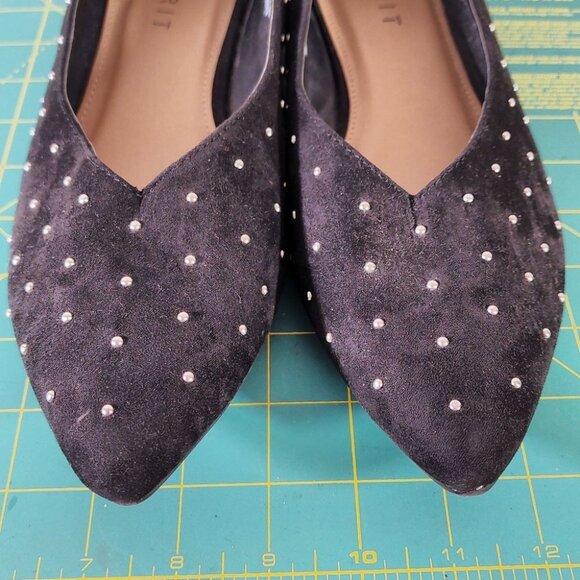 Esprit Danika Pointed Toe Flats Studded Black - Picture 8 of 9